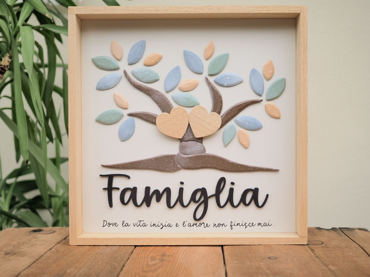 Quadro “Famiglia” con albero della vita