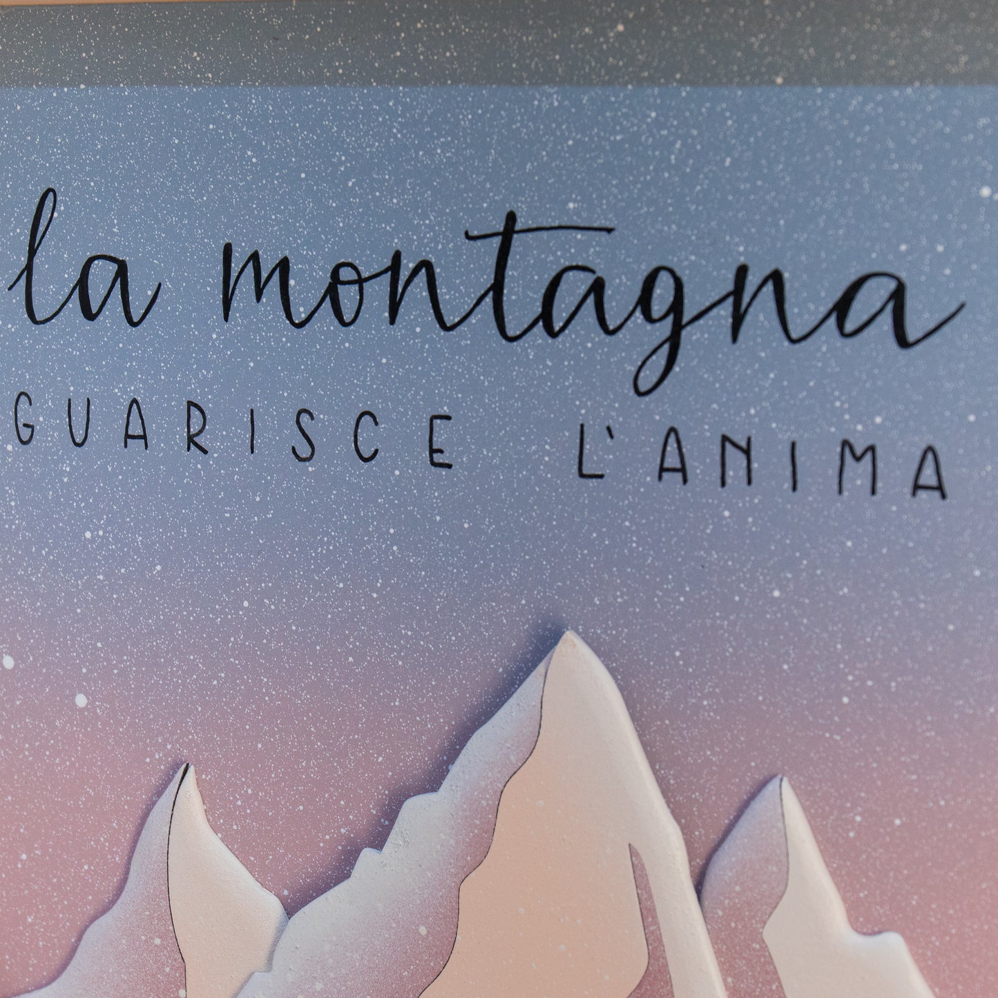 Quadro "Escursionisti" ROSA - Grande