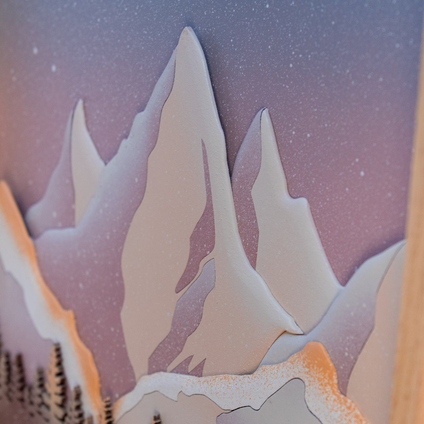 Quadro "Escursionisti" ROSA - Grande