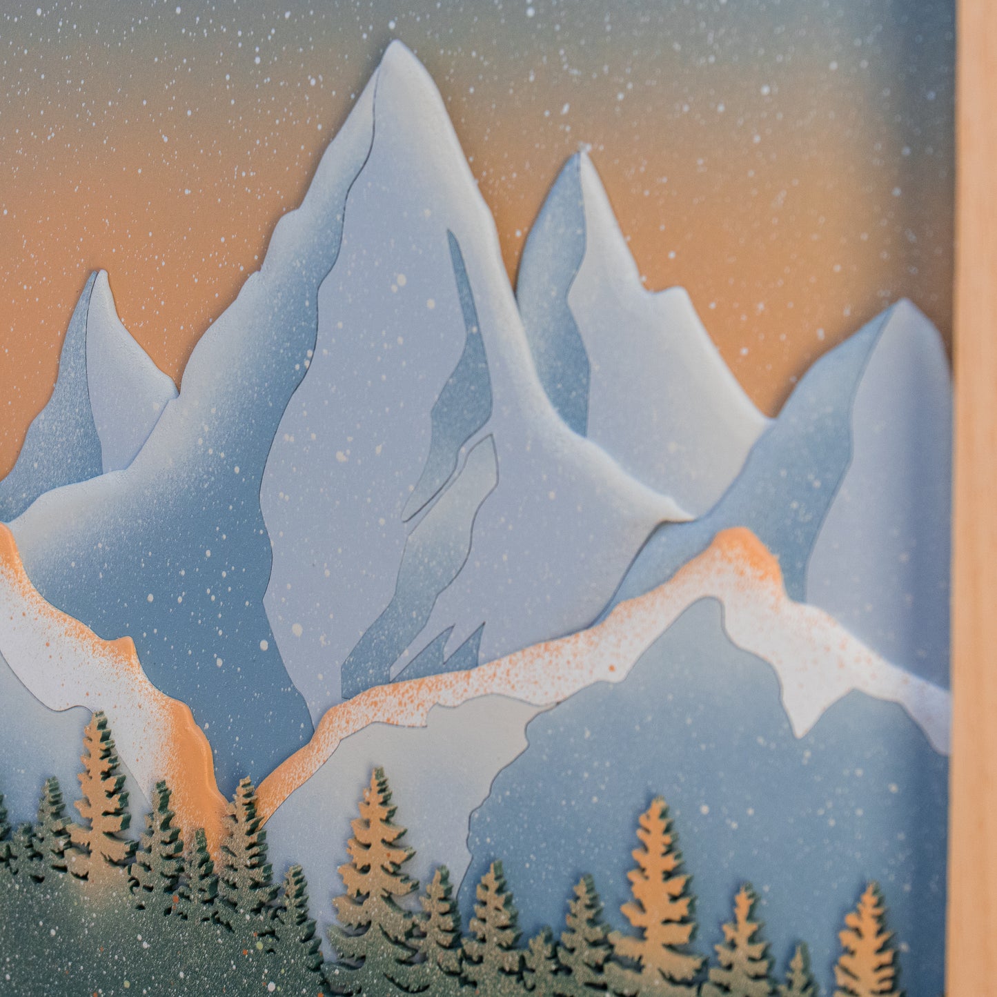 Quadro "Escursionisti" VERDE - Grande