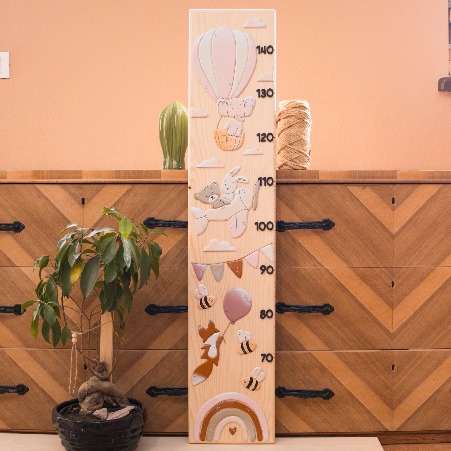 Metro crescita "In volo" - Pink