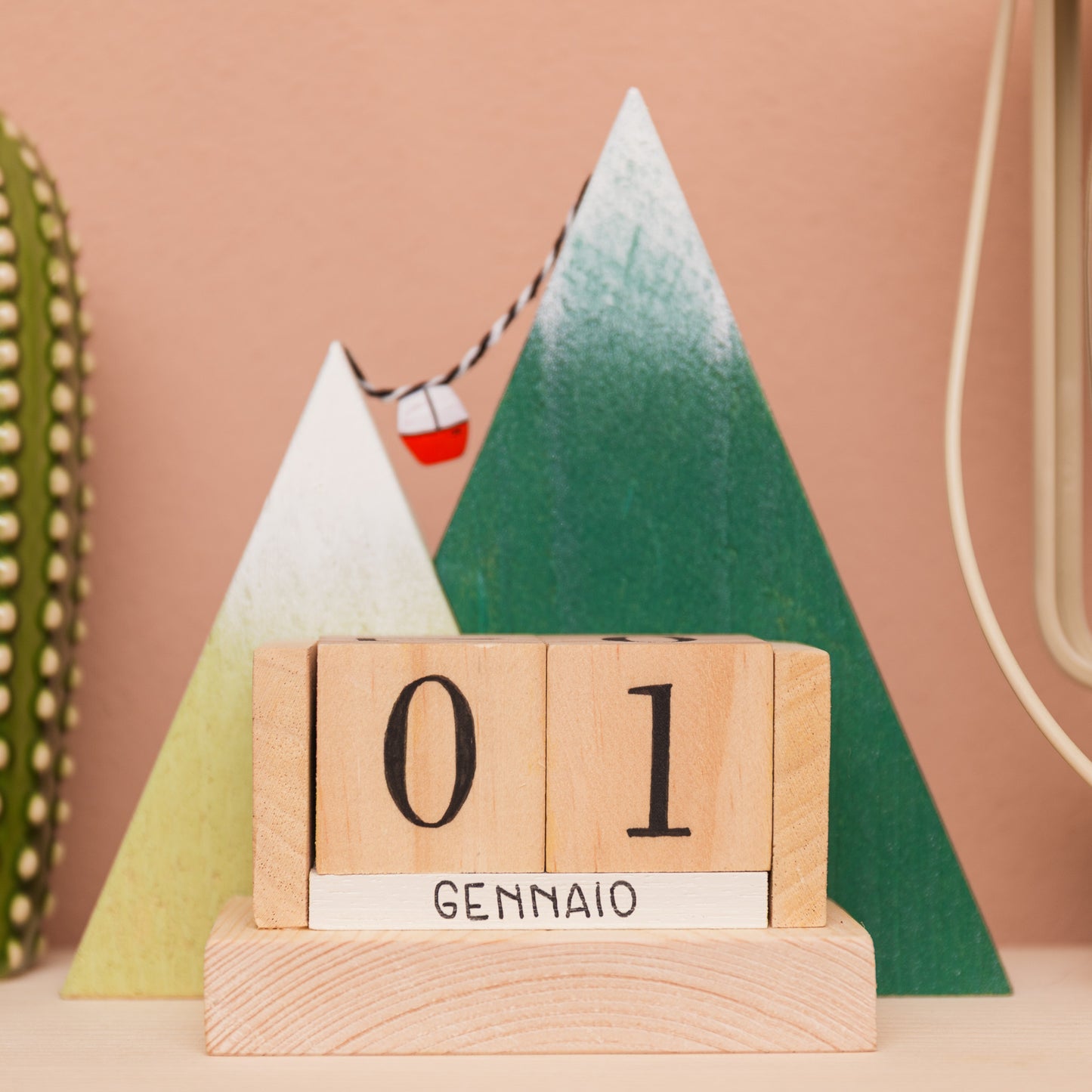 Datario da scrivania - Tema Montagna