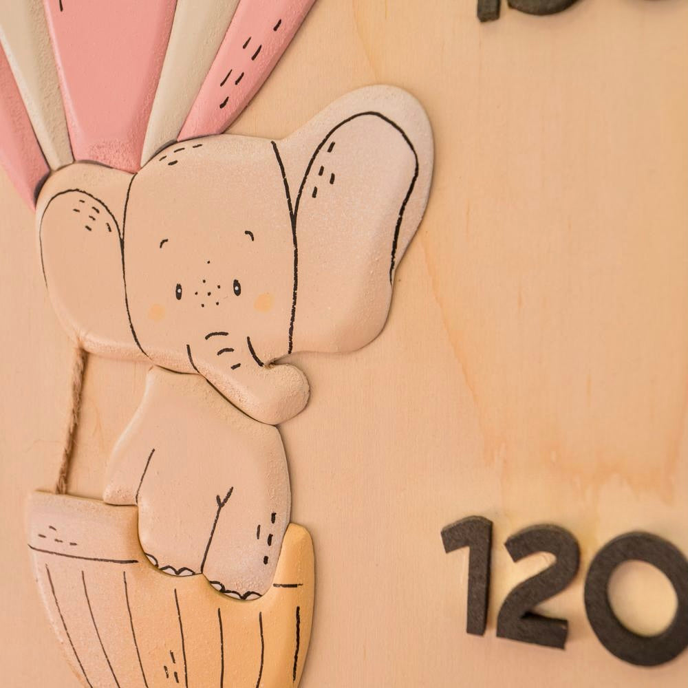 Metro crescita "In volo" - tonalità rosa