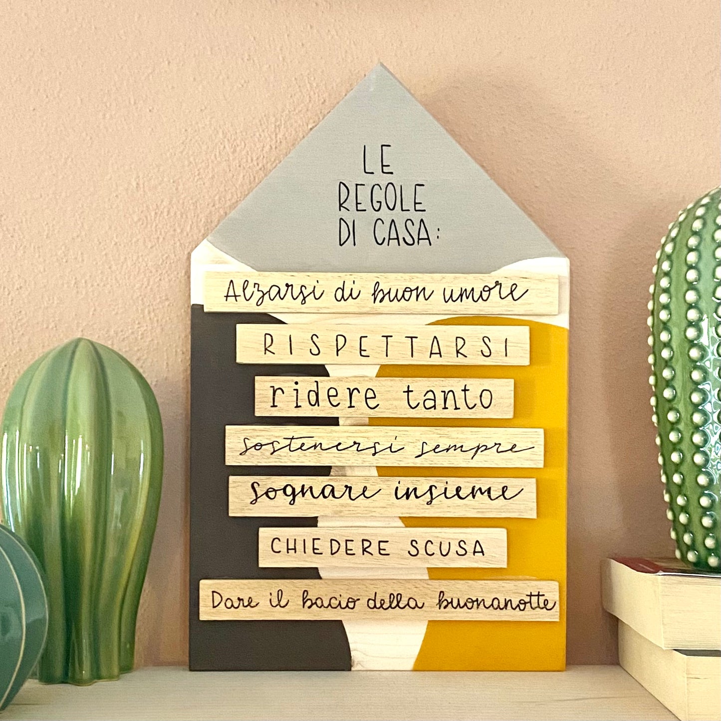 Le regole di casa #5 (marrone-tortora-giallo)
