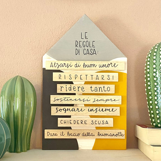 Le regole di casa #5 (marrone-tortora-giallo)