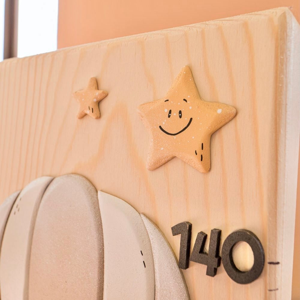 Metro crescita "Stellato" - tonalità rosa