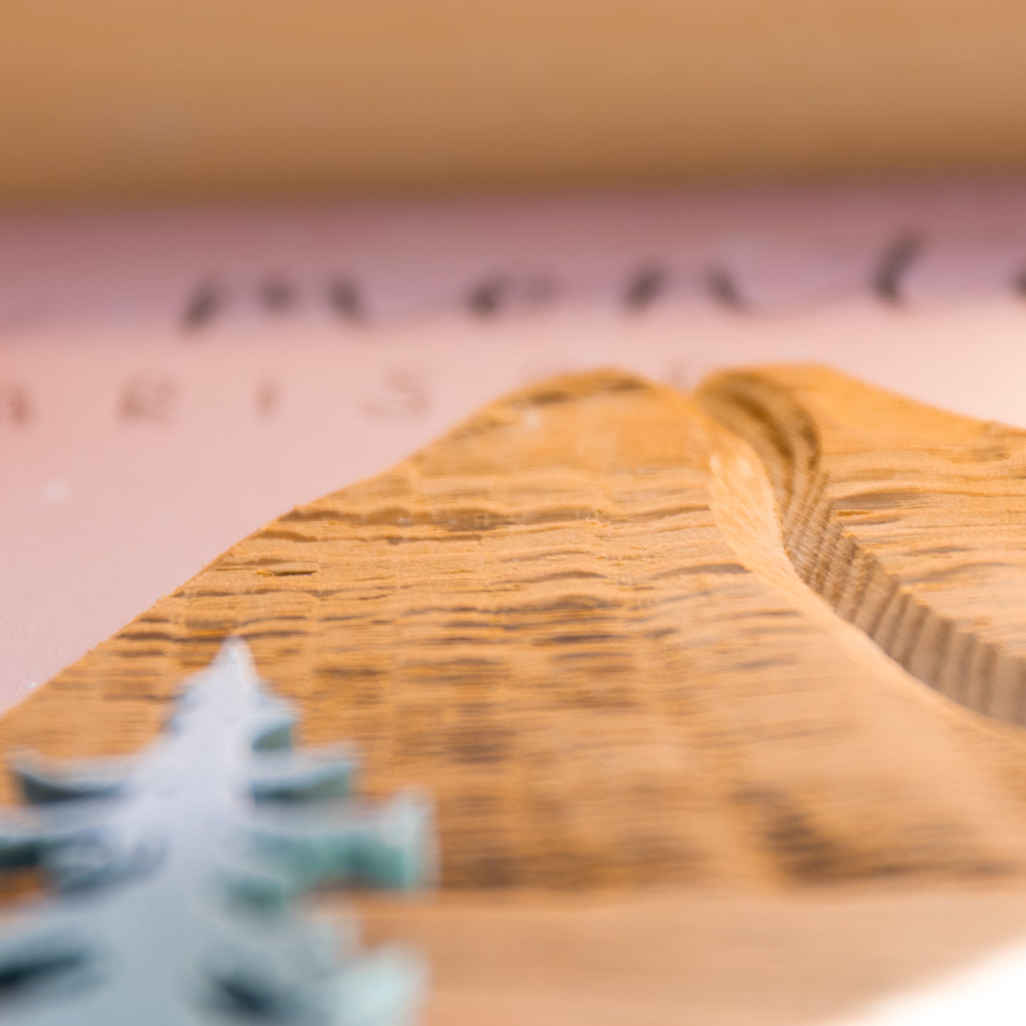 Quadro montagna legno grezzo