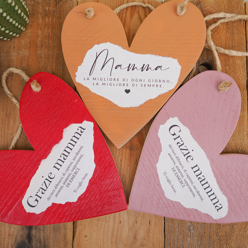 Cuori in legno
